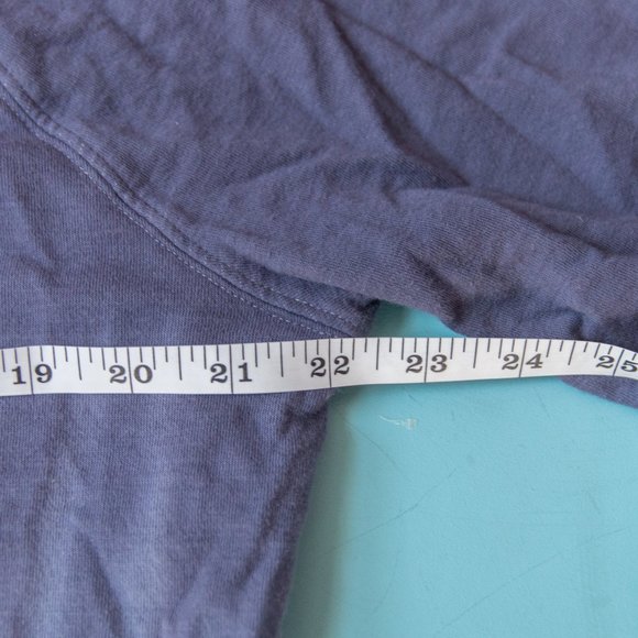 Athleta Sundown Blue Dip Dye Ombre Long Sleeve Pullover Sweatshirt Size Large - Picture 9 of 10